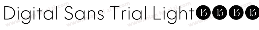 Digital Sans Trial Light字体转换